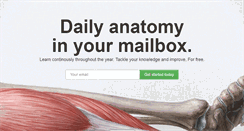 Desktop Screenshot of dailyanatomy.com